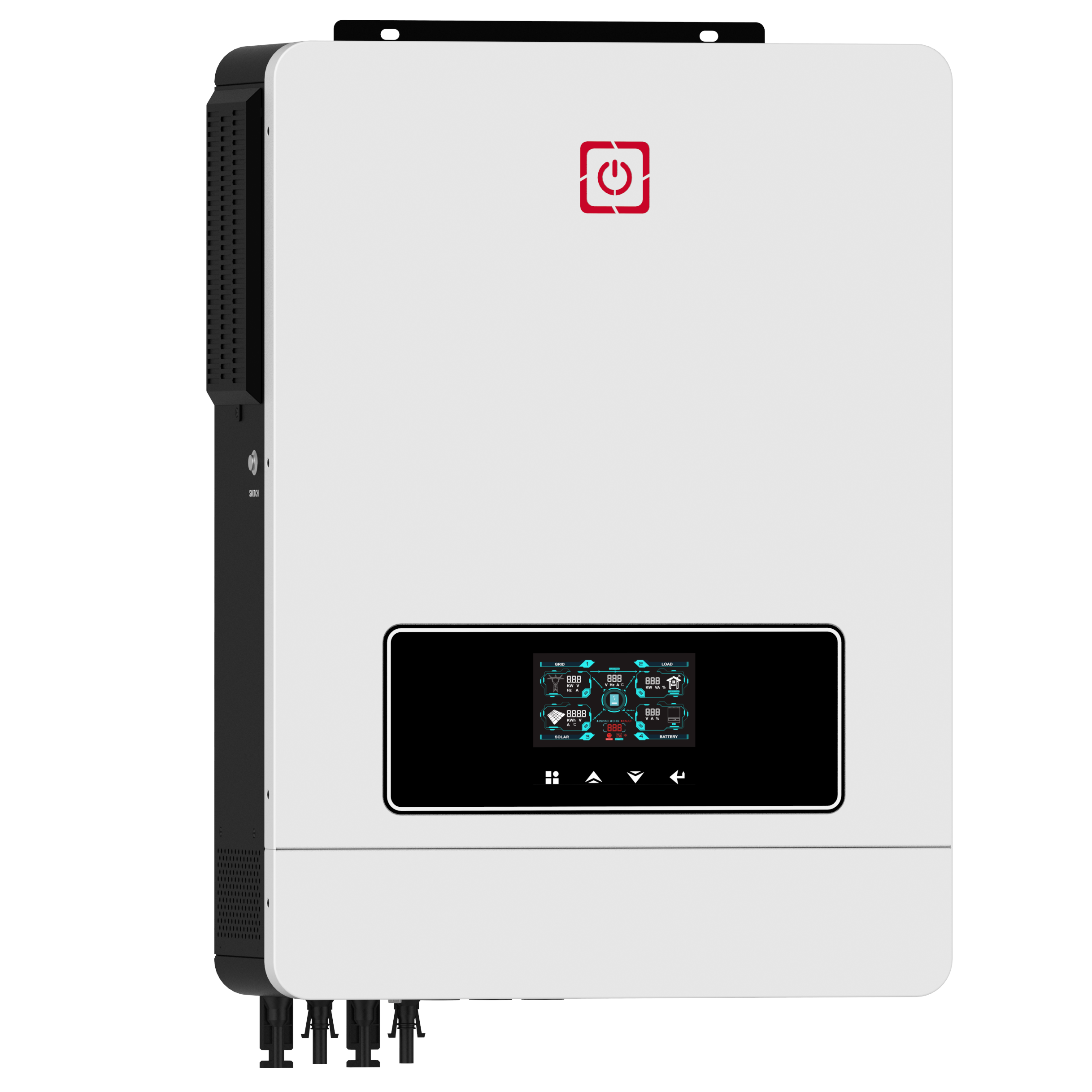 Factory Victor Max Series On/Off-Grid-Solarwechselrichter 10,2 kW, zwei PV-Eingänge, 160 A Mppt, zwei Ausgänge 